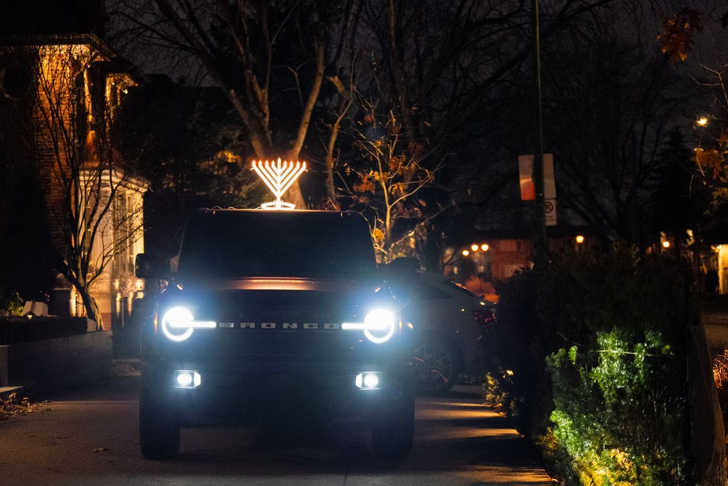 Illumin8 Car Menorah, LED electric car menorah