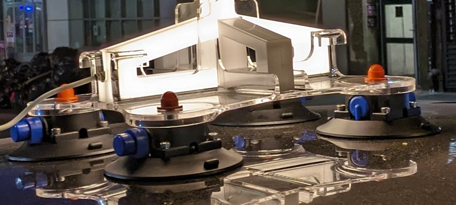 Heavy-duty glass suction cups for the Illumin8 Car Menorah