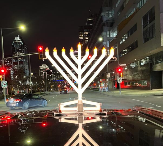Illumin8 Car Menorah, LED electric car menorah