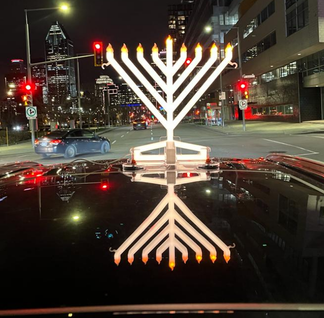 Illumin8 Car Menorah, LED electric car menorah