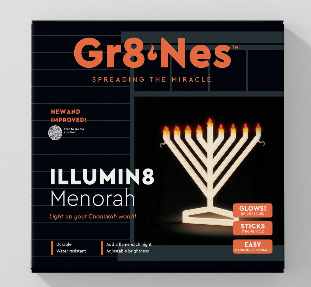 Illumin8 Menorah, LED light up menorah